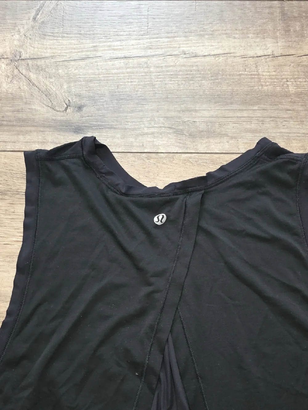 Lululemon Open Back Black Athletic Tank Top